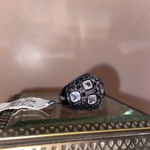 Black & Silver Statement Ring